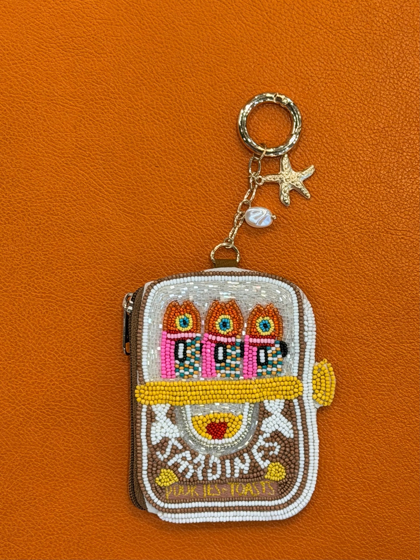 Sardines Mini Purse Keyring