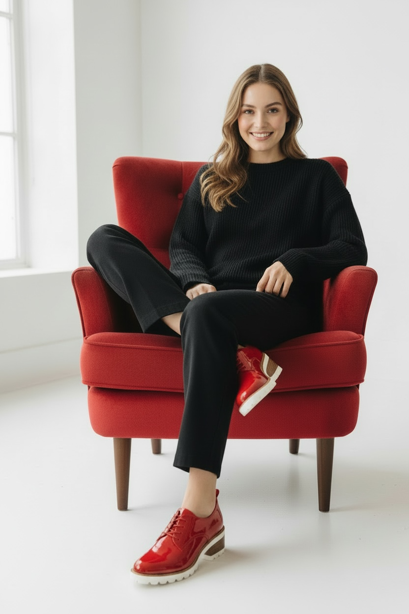 Daya - Red Patent Loafer