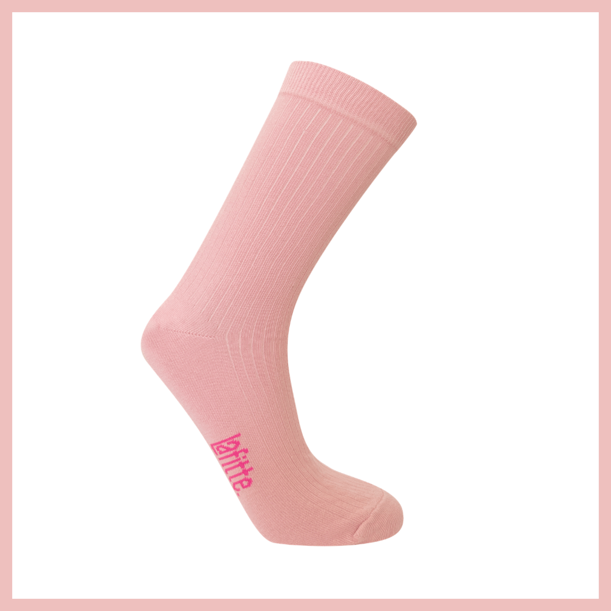 Rib Crew Cotton Sock