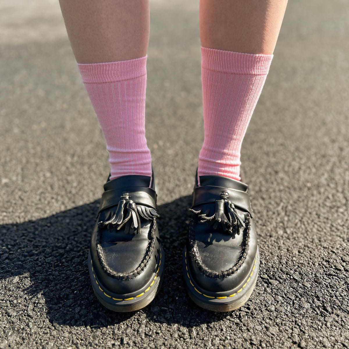 Rib Crew Cotton Sock